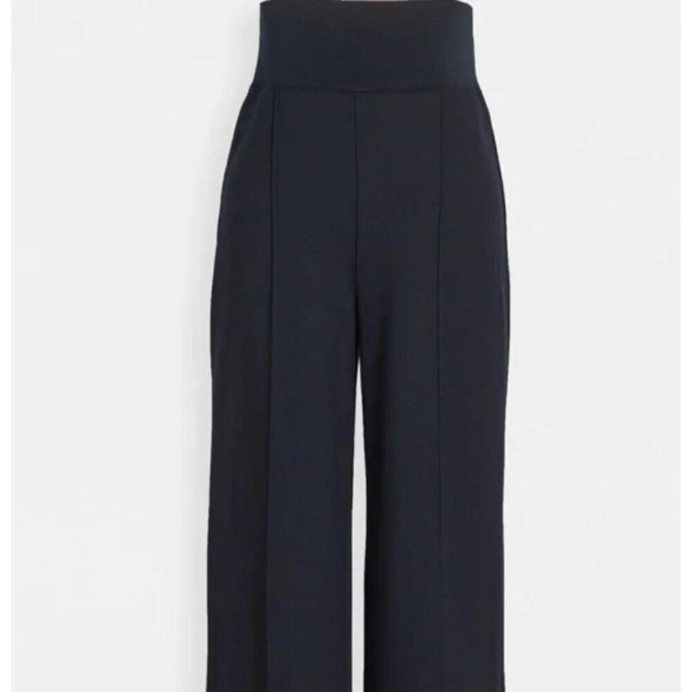 NEW! Bailey 44 Boardroom Pants Navy Blue Wide Leg Pull On Stretch Size XS